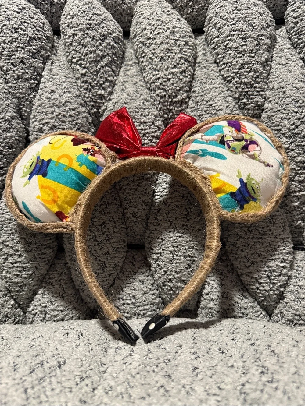 Toy Story  Themed Minnie Ears Headband with Red Bow